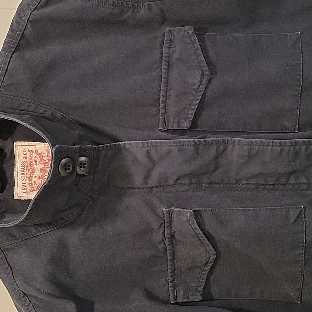 Levi Strauss & Co Cargo Military Black Lightweight Jacket Size XL - Picture 2 of 11